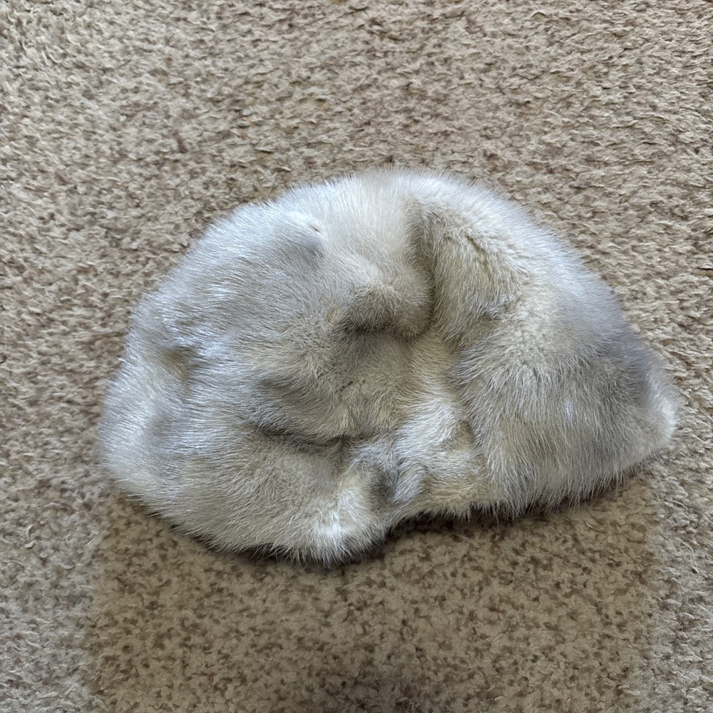Vintage Gray Fur Hat Millinery Salon Marshall Field & Company‎ Fox